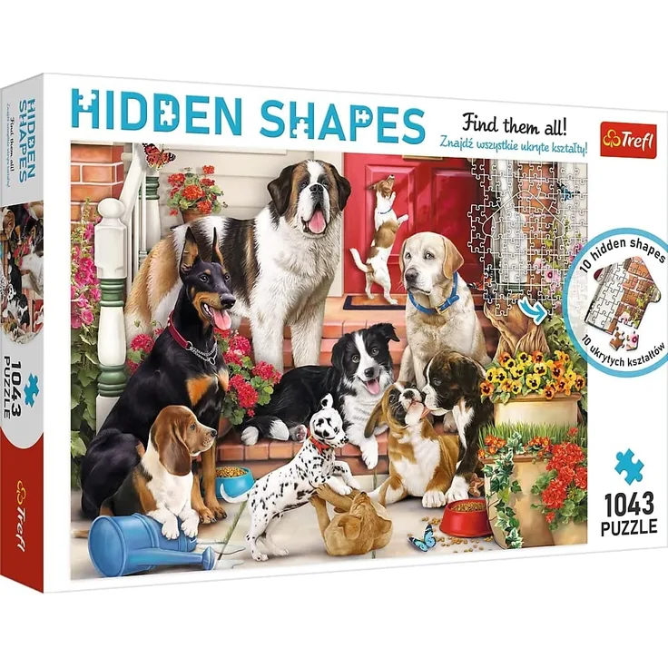 Trefl Puzzle 1000el Dog's fun 10675 Clubs