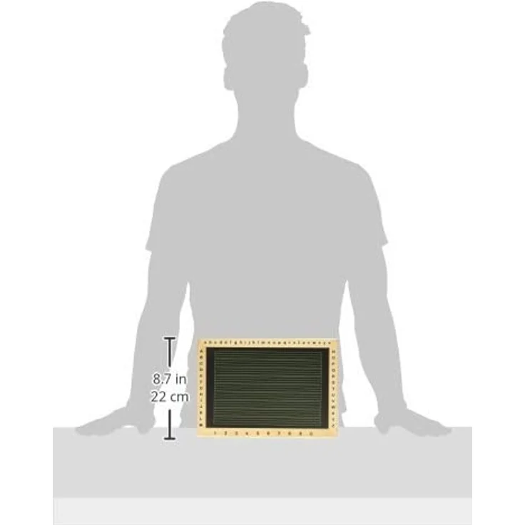 Goki Schreibtafel mit Kreide und Schwamm, 5-teiliges Set – Bild 2
