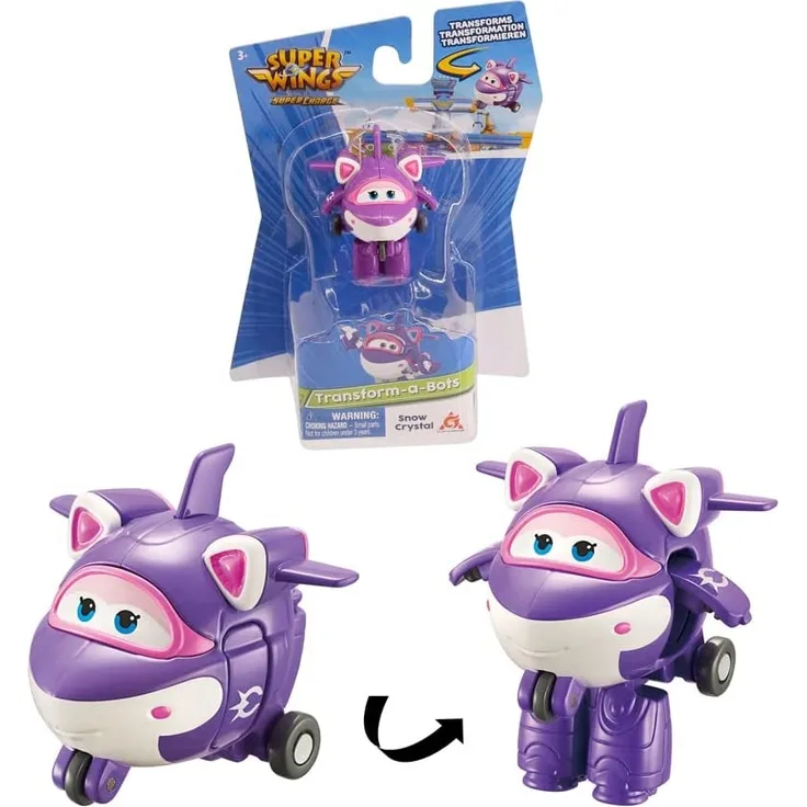 Super Wings EU740063 Transform-a-Bots Crystal, Violett