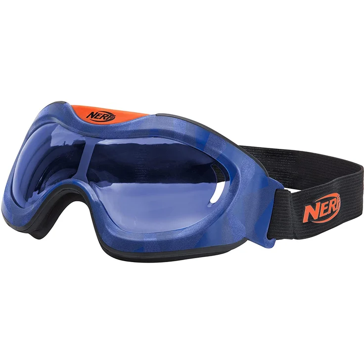 Nerf Elite Battlebrille Blau 11558 hochwertige Brille mit größenverstellbaren Riemen im sytlischen Nerf Elite Design, für actionreichen Spielspaß – Bild 1