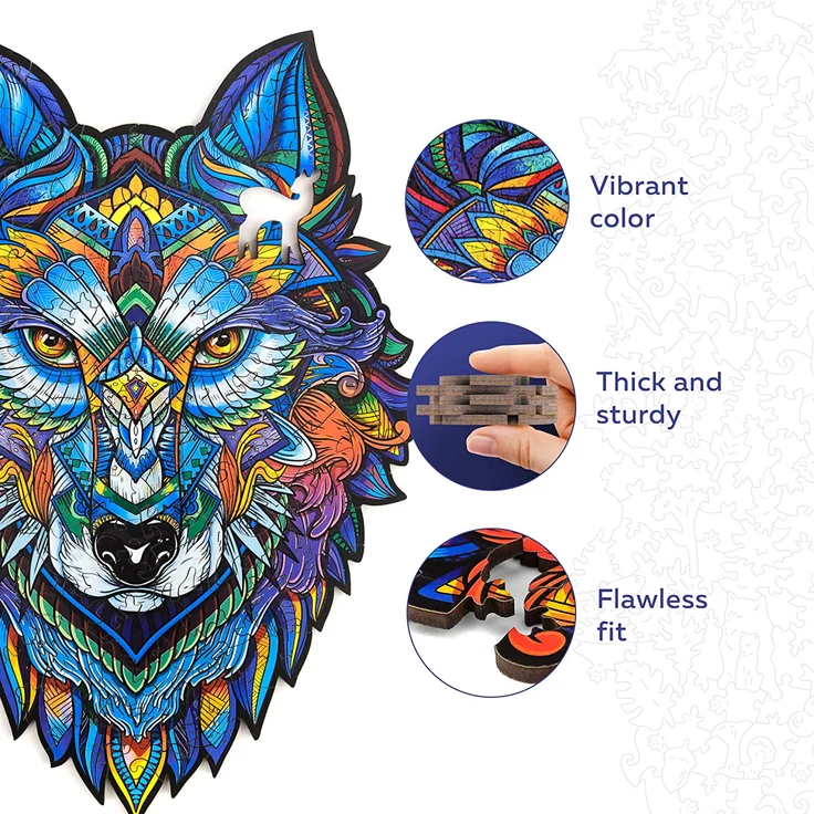 Majestic Wolf - M (24 x 33 cm) – Bild 3