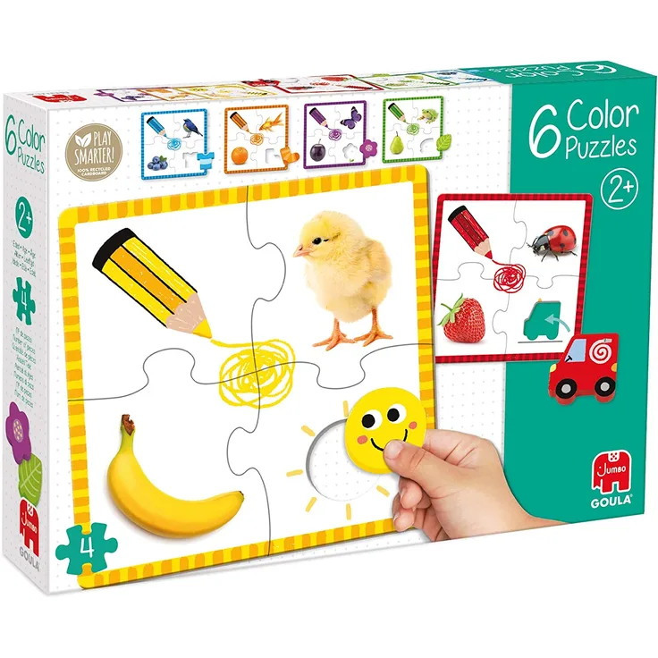 Jumbo Färbepuzzle Junior 22 X 20 Cm 6 Teile