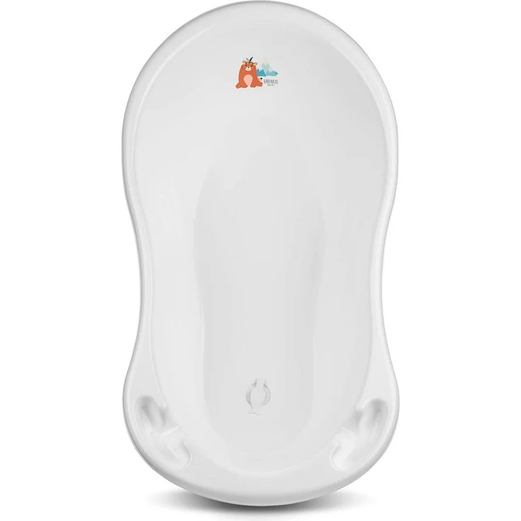 Babykajo Baby Badewanne mit Stöpsel – Baby Wanne aus BPA freiem Plastik und 86 cm Länge – Bild 1