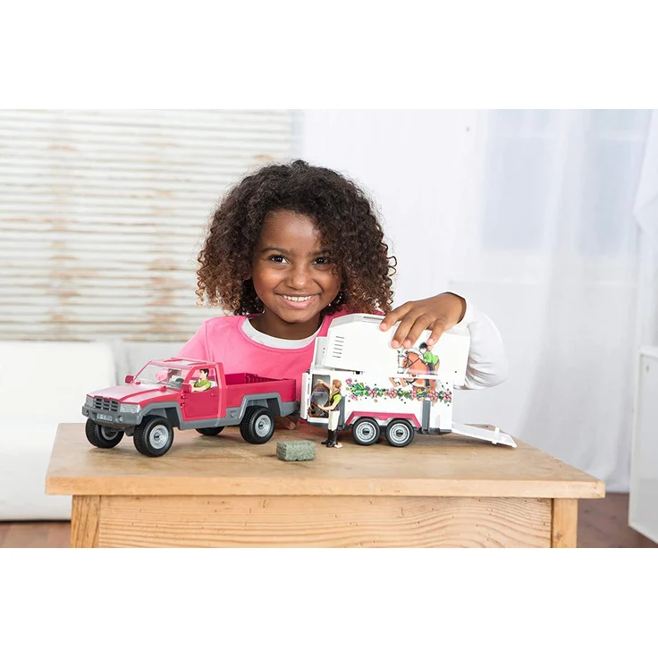 Schleich Horse Club 42346 'Pick-up mit Pferdeanhänger', ab 5 Jahren, 15 Teile - Preisvergleich – Bild 8
