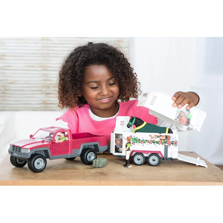 Schleich Horse Club 42346 'Pick-up mit Pferdeanhänger', ab 5 Jahren, 15 Teile - Preisvergleich – Bild 7