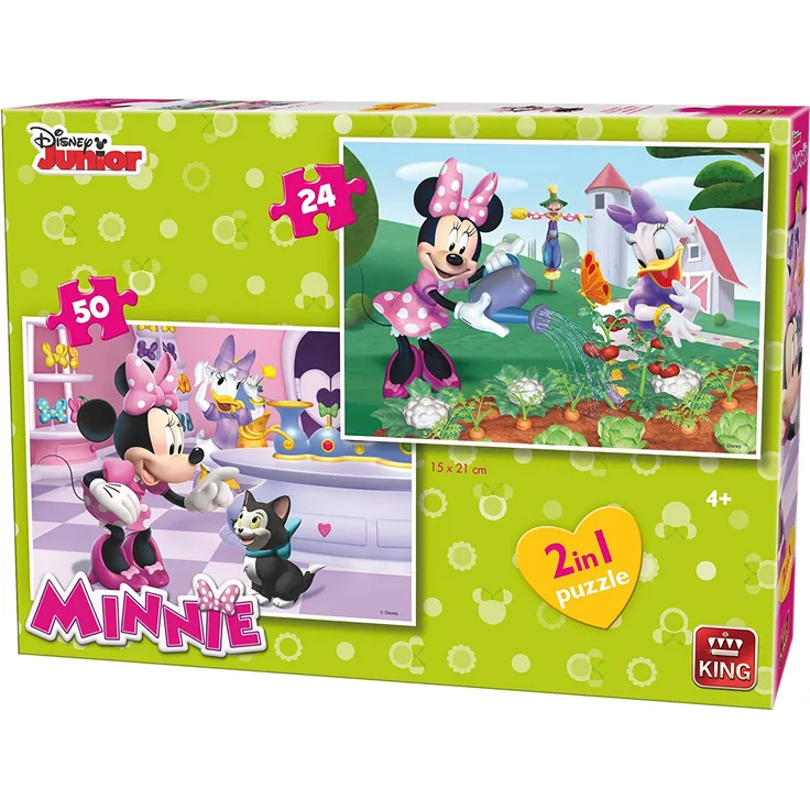 King 5414 2-in-1 Disney Minnie Schleife tique Puzzle