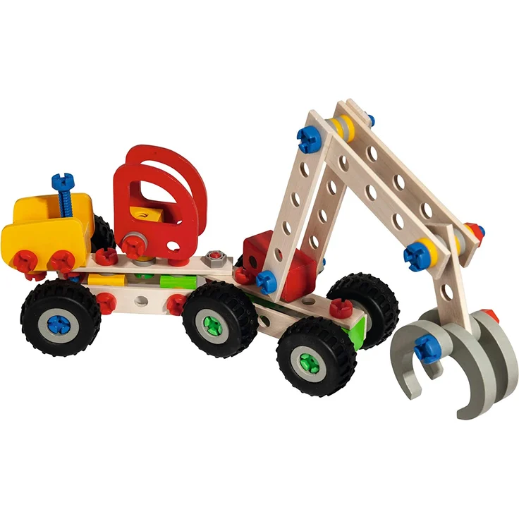 Eichhorn 100039058 - Constructor Harvester, 140-tlg., Holz Konstructions-Set, 3 verschiedene Modellvarianten baubar, FSC 100% Zertifiziertes Buchenholz - Preisvergleich – Bild 3