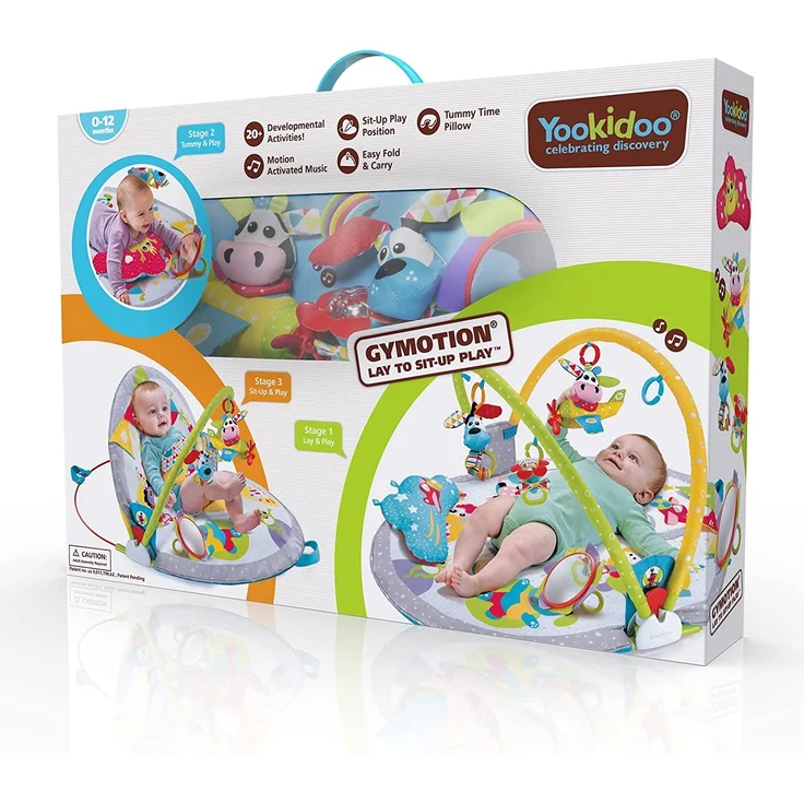 Yookidoo - Gymotion Spieldecke - für das Spielen im Liegen und Sitzen – Bild 6