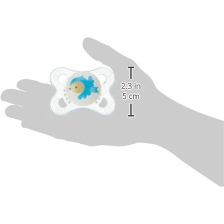 MAM Original Silikon Schnuller im 2er-Set, besonders sanfter Schnuller, Baby Schnuller aus speziellem MAM SkinSoft Silikon mit Schnullerbox, 0 - 6 Monate, blau – Bild 8