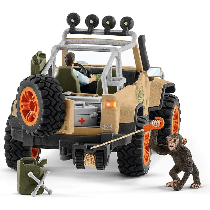 Schleich Spielset Geländewagen mit Seilwinde – Bild 8
