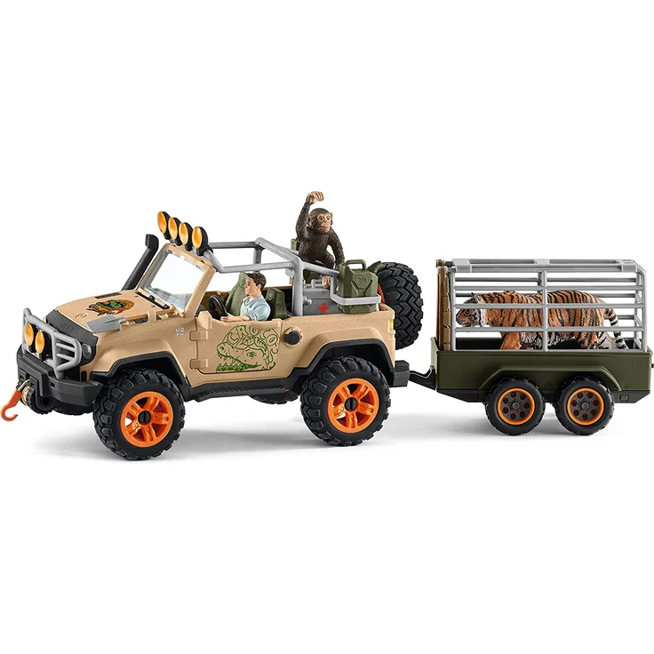 Schleich Spielset Geländewagen mit Seilwinde – Bild 7