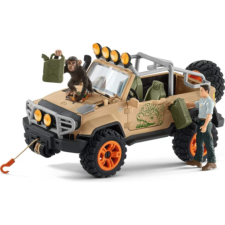 Schleich Spielset Geländewagen mit Seilwinde – Bild 5