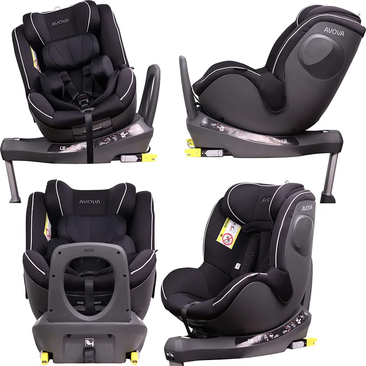 Avova 'Sperber-Fix i-Size' Autokindersitz Pearl Black – Bild 4