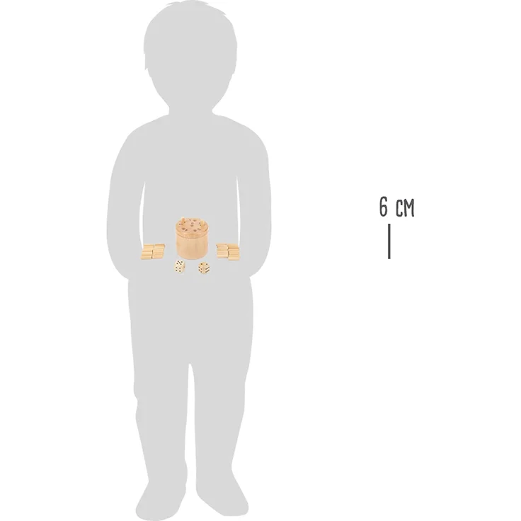 Small Foot 11365 Würfelspiel 6 Raus, Logikspiel für 2-6 Personen, Gesellschafspiel für die ganze Familie, 39-TLG Spielzeug, Mehrfarbig - Preisvergleich – Bild 5