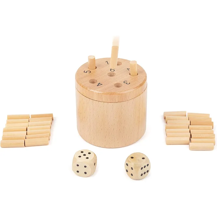 Small Foot 11365 Würfelspiel 6 Raus, Logikspiel für 2-6 Personen, Gesellschafspiel für die ganze Familie, 39-TLG Spielzeug, Mehrfarbig - Preisvergleich