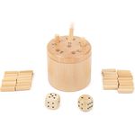 Small Foot 11365 Würfelspiel 6 Raus, Logikspiel für 2-6 Personen, Gesellschafspiel für die ganze Familie, 39-TLG Spielzeug, Mehrfarbig - Preisvergleich