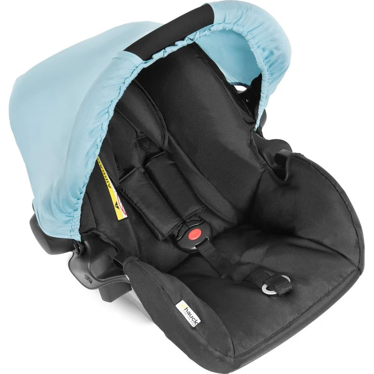 Hauck Kombi Kinderwagen Shopper Trioset inkl. Babywanne, Babyschale, Sitz mit Liegefunktion, Getränkehalter und Ablage, bis 25 kg, Klein Zusammenklappbar, Hellblau – Bild 49