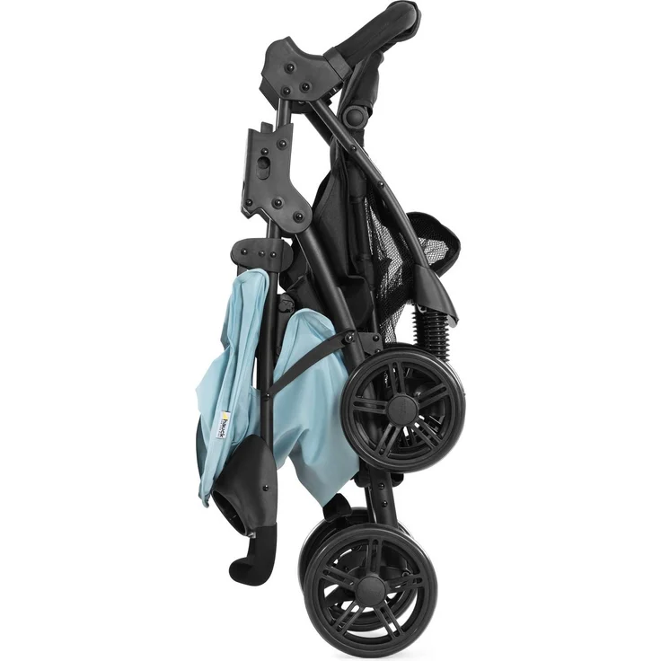Hauck Kombi Kinderwagen Shopper Trioset inkl. Babywanne, Babyschale, Sitz mit Liegefunktion, Getränkehalter und Ablage, bis 25 kg, Klein Zusammenklappbar, Hellblau – Bild 57