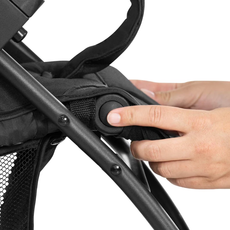 Hauck Kombi Kinderwagen Shopper Trioset inkl. Babywanne, Babyschale, Sitz mit Liegefunktion, Getränkehalter und Ablage, bis 25 kg, Klein Zusammenklappbar, Hellblau – Bild 30