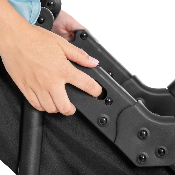 Hauck Kombi Kinderwagen Shopper Trioset inkl. Babywanne, Babyschale, Sitz mit Liegefunktion, Getränkehalter und Ablage, bis 25 kg, Klein Zusammenklappbar, Hellblau – Bild 26