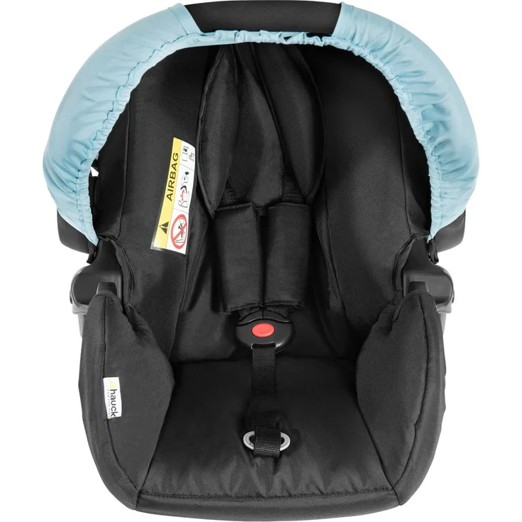 Hauck Kombi Kinderwagen Shopper Trioset inkl. Babywanne, Babyschale, Sitz mit Liegefunktion, Getränkehalter und Ablage, bis 25 kg, Klein Zusammenklappbar, Hellblau – Bild 53