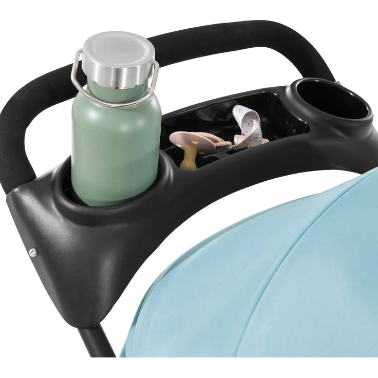 Hauck Kombi Kinderwagen Shopper Trioset inkl. Babywanne, Babyschale, Sitz mit Liegefunktion, Getränkehalter und Ablage, bis 25 kg, Klein Zusammenklappbar, Hellblau – Bild 33