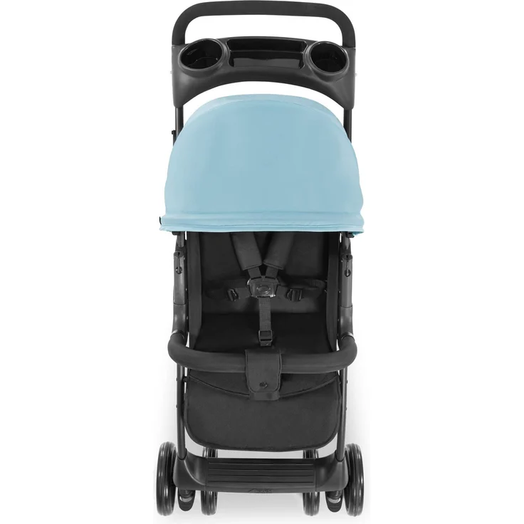 Hauck Kombi Kinderwagen Shopper Trioset inkl. Babywanne, Babyschale, Sitz mit Liegefunktion, Getränkehalter und Ablage, bis 25 kg, Klein Zusammenklappbar, Hellblau – Bild 23