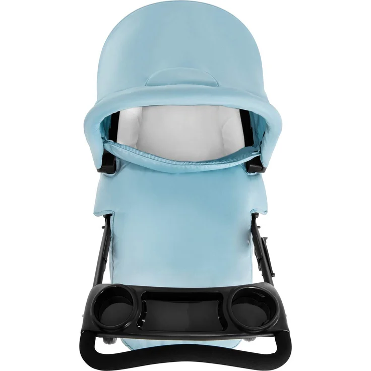Hauck Kombi Kinderwagen Shopper Trioset inkl. Babywanne, Babyschale, Sitz mit Liegefunktion, Getränkehalter und Ablage, bis 25 kg, Klein Zusammenklappbar, Hellblau – Bild 42