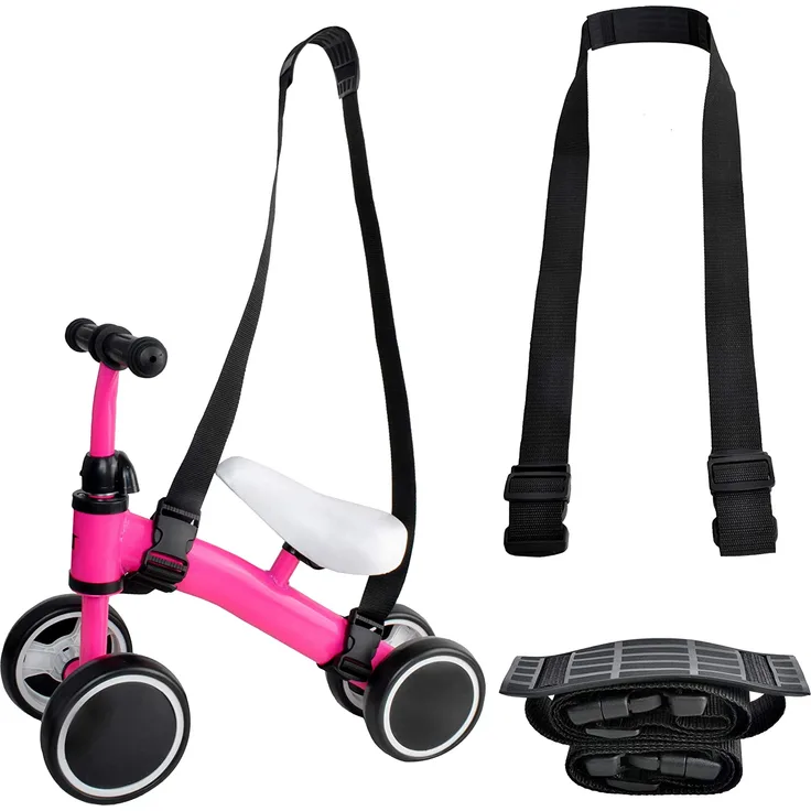 Schultergurt Tragegurt für Laufrad Roller Fahrrad universell passend schwarz