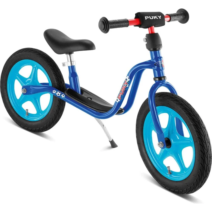 PUKY 4001 'LR 1 L' Laufrad, für Kinder ab 90 cm Körpergröße, bis 25 kg belastbar, höhenverstellbar, blau/Fußball – Bild 1
