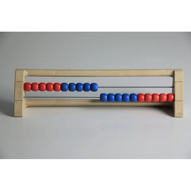 Rechenrahmen 20er Zahlenraum, aus RE-Wood®, rot/blau, abgeschrägte Version - Preisvergleich