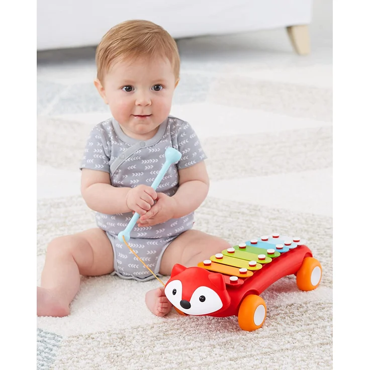 Skip Hop Explore & More Fuchs Xylophon, Musikinstrument für Kinder, mehrfarbig – Bild 9
