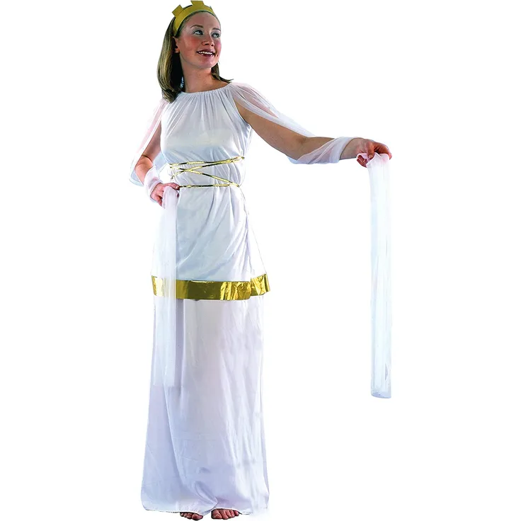 Fiori Paolo – Poppea Antik Romana Kostüm für Damen, Erwachsene, Weiß, Größe 40-42, 62131