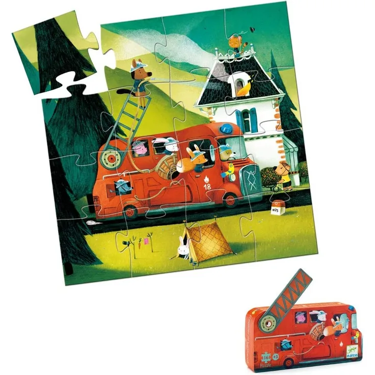 Djeco Puzzle Feuerwehr