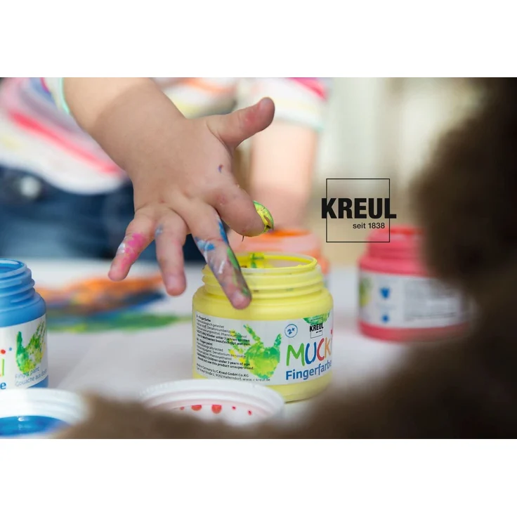 Kreul Mucki Fingerfarbe 4er Set je 50 ml – Bild 4