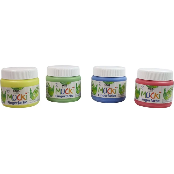 Kreul Mucki Fingerfarbe 4er Set je 50 ml – Bild 3
