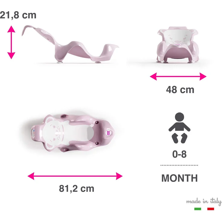 Okbaby - Badewannenliege „buddy“ für Babys fuchsia – Bild 3