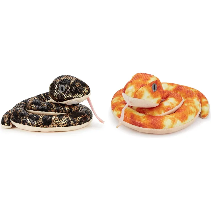 Zappi Co Weich gefülltes Kuscheltier für Kinder Anaconda + Python Plüschtier (12-15 cm) Safari-Tiere Kollektion Plüschteddy Neugeborenes erstes Kind
