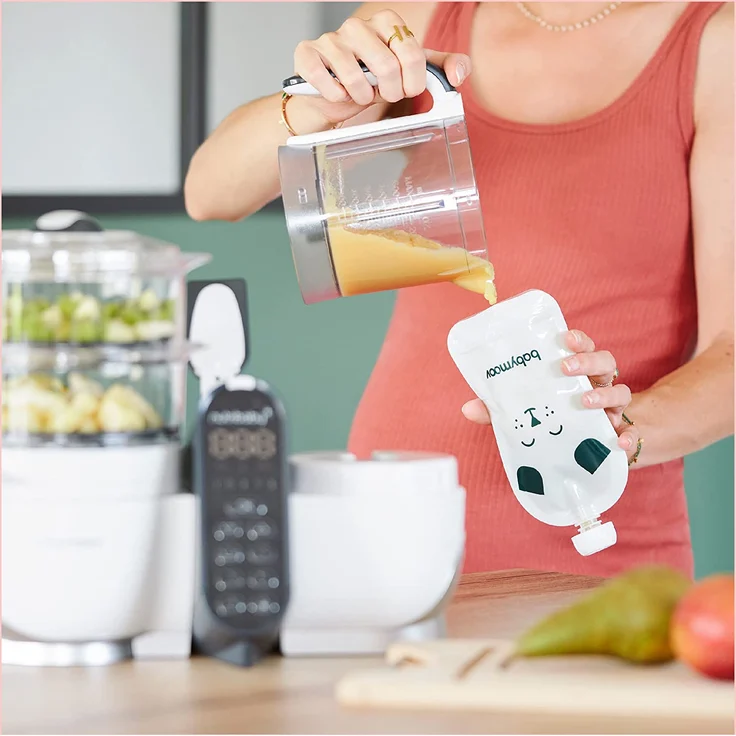 Babymoov ISY Pouches wiederverwendbare Quetschbeutel 150ml aus recycletem Kunststoff, 20er Set – Bild 3