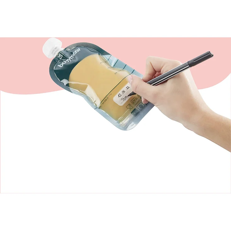 Babymoov ISY Pouches wiederverwendbare Quetschbeutel 150ml aus recycletem Kunststoff, 20er Set – Bild 5