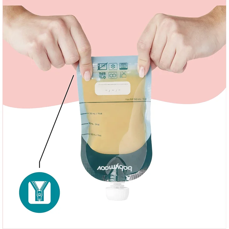 Babymoov ISY Pouches wiederverwendbare Quetschbeutel 150ml aus recycletem Kunststoff, 20er Set – Bild 7