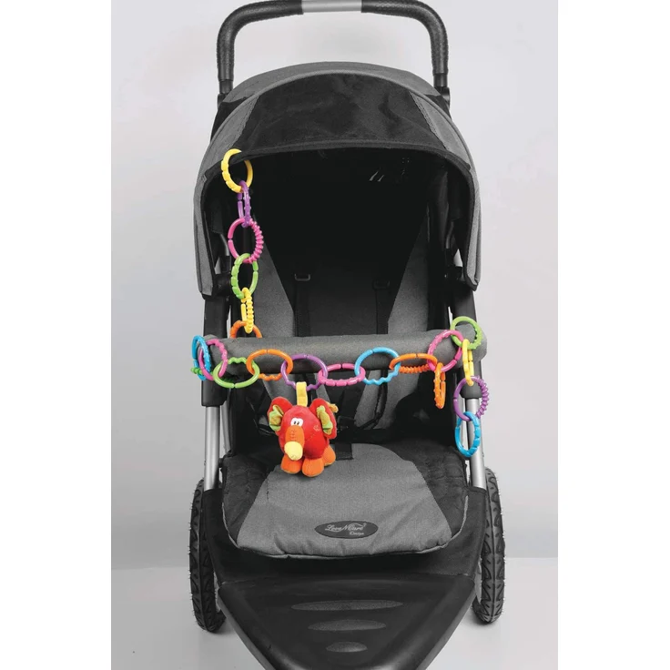 Playgro Kinderwagenkette, 24-teilig, Ab 3 Monaten, Loopy Links, Bunt, 40134 – Bild 2