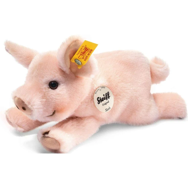 Steiff 280016 Sissi 22 liegend Schwein, ROSA – Bild 1