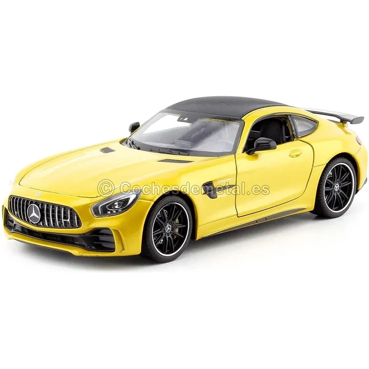 Welly 24081 Mercedes Benz AMG GT-R gelb metallic Maßstab 1:24 Modellauto