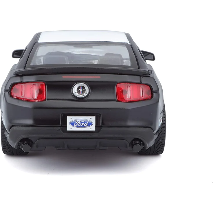 Maisto Ford Mustang Boss 302: Originalgetreues Modellauto 1:24, mit Türen und Motorhaube zum Öffnen, Fertigmodell, schwarz (531269M) – Bild 3
