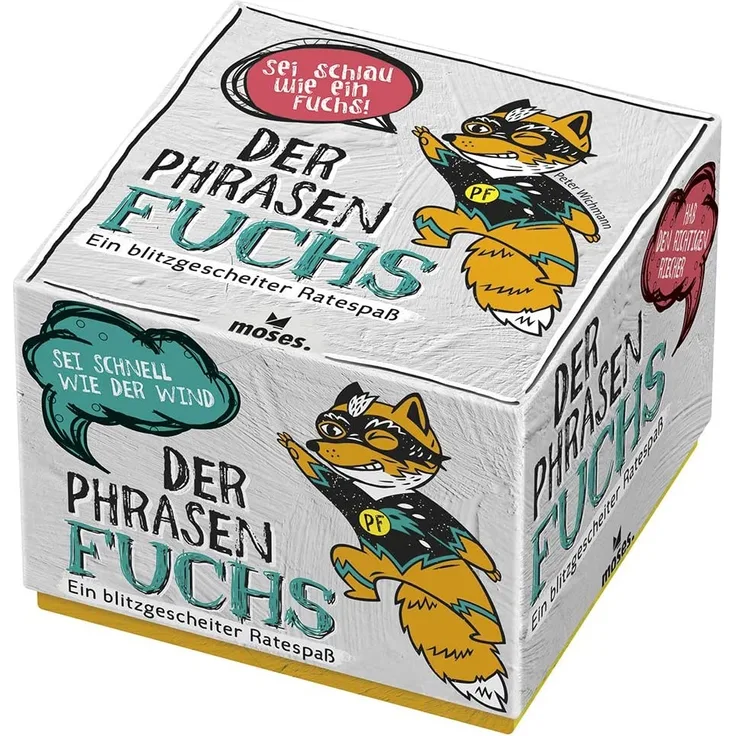 Moses 90322 Der Phrasenfuchs | Das blitzgescheite Ratespiel | Wortspiel für Kinder ab 14 Jahren, bunt