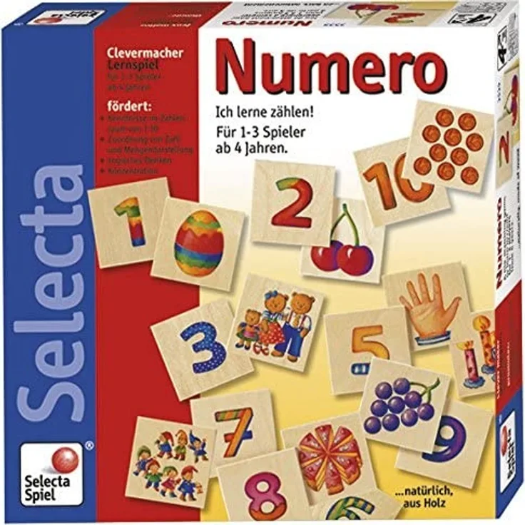 Selecta 63011 Numero, Legespiel mehrfarbig
