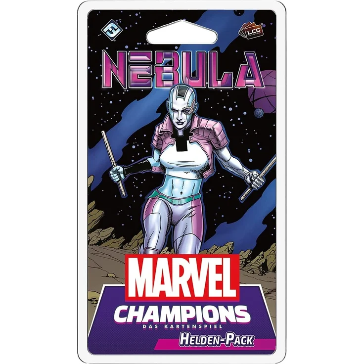 Asmodee Marvel Champions: Das Kartenspiel - Nebula, Helden Erweiterung, Deckbau, Deutsch – Bild 1