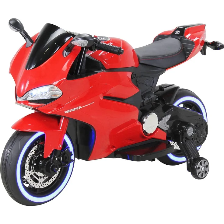 Elektromotorrad Ducati Style Kinderauto Kinderbike Elektrofahrzeug Spielzeug 35W (Rot) – Bild 1