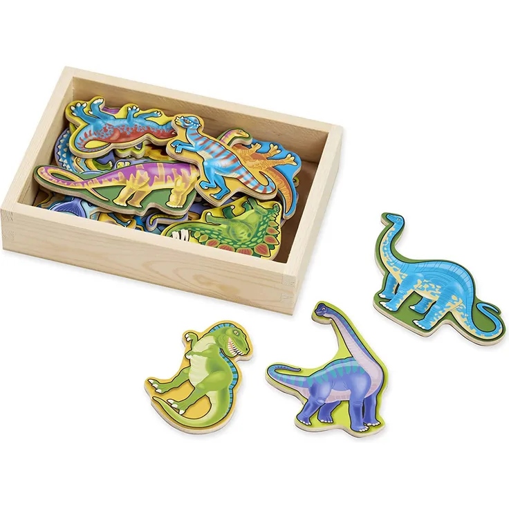 Melissa & Doug Dinosauriermagnete aus Holz | entwicklungsförderndes Spielzeug | kognitive Fähigkeiten | 2+ | Geschenk für Jungen oder Mädchen - Preisvergleich